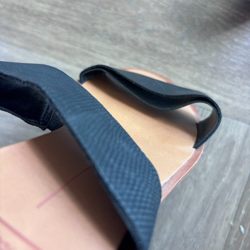 Dolce Vita Black Two Strap Slides - Picture 3 of 7
